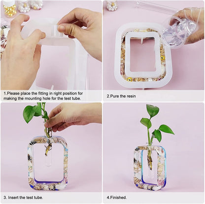 RECTANGLE TUBE PLANTER  SILICONE MOULD