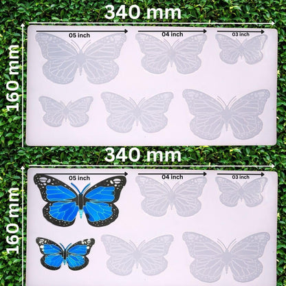 3D Butterfly 6cavity Mould 340mmx160mm
