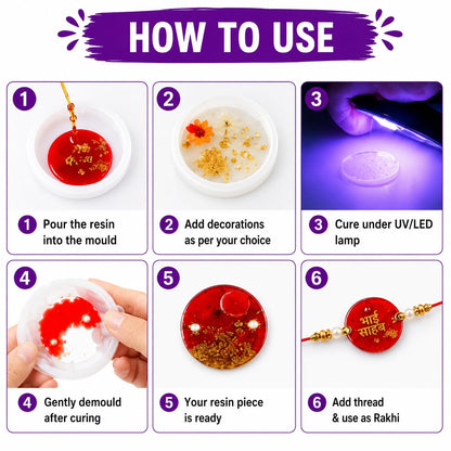 Silicone Rakhi Set of 4 & Jewelery Mould