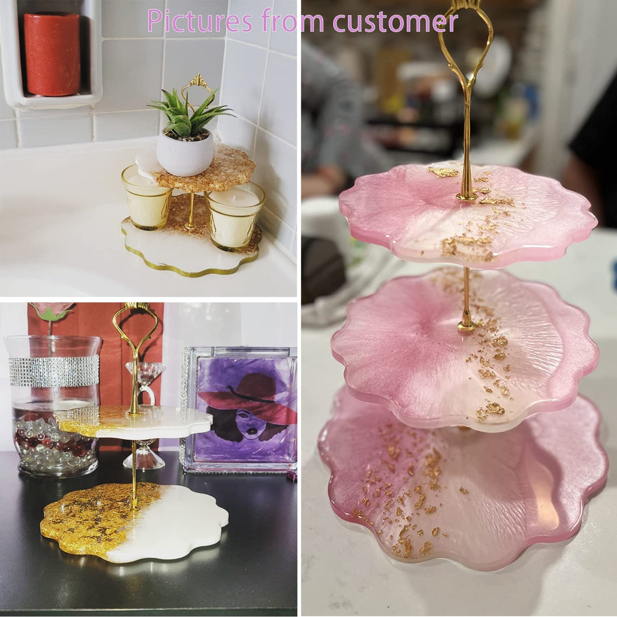 3PC CAKE STAND MOLD