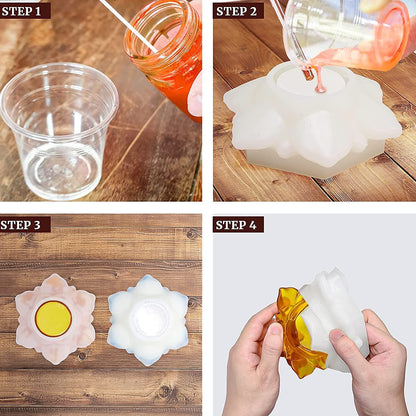 LOTUS SHAPE TEALIGHT CANDLE  HOLDER MOLD
