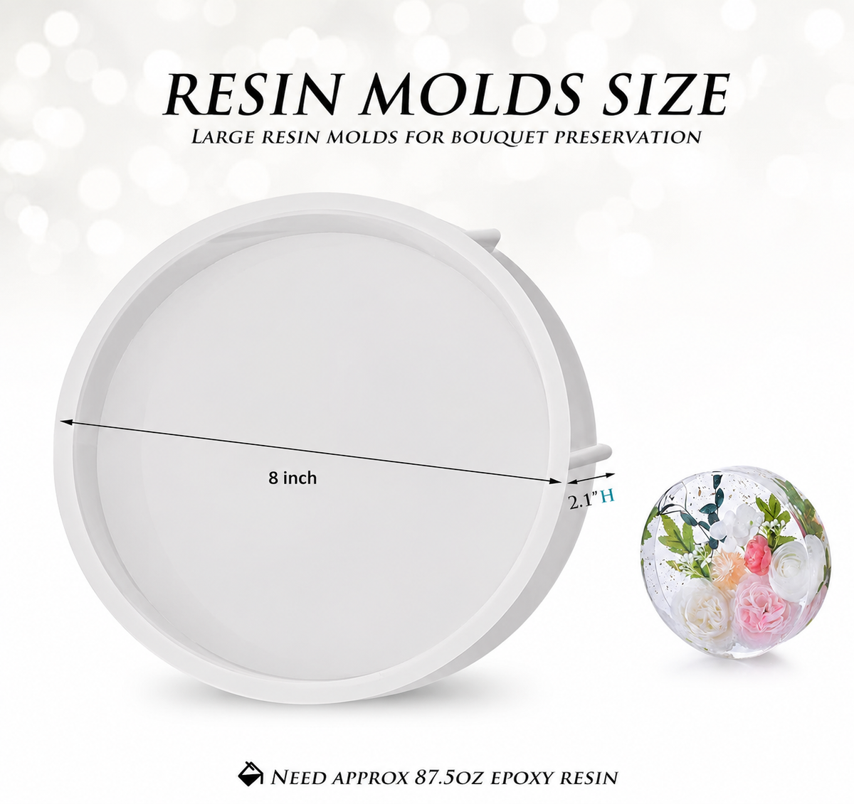 6" DEEP CASTING MOULD ROUND  150MM X 50MM