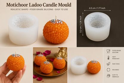 Motichoor Ladoo Candle Mold