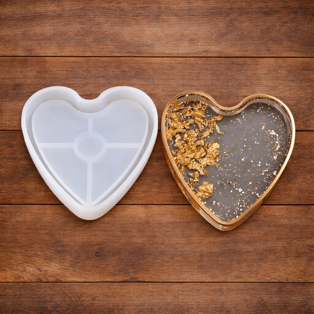 4" Heart Trinket 10x10cm 10mm Depth