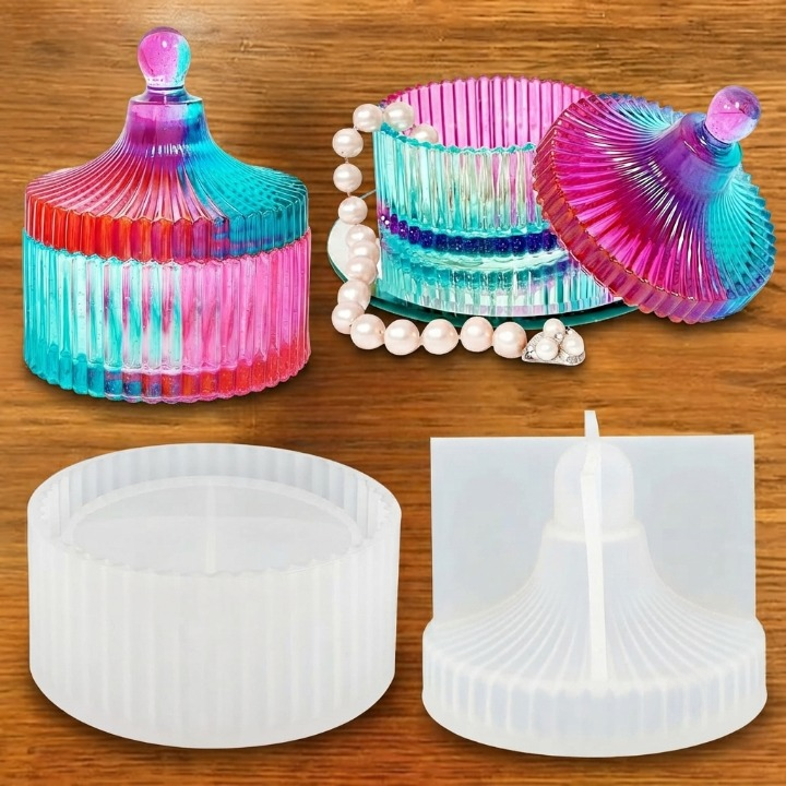 Trinket Round Jewellery Box
