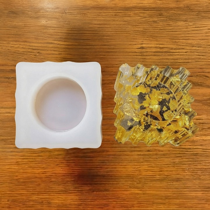 SQUARE SHAPE - TEALIGHT CANDLE  HOLDER MOLD