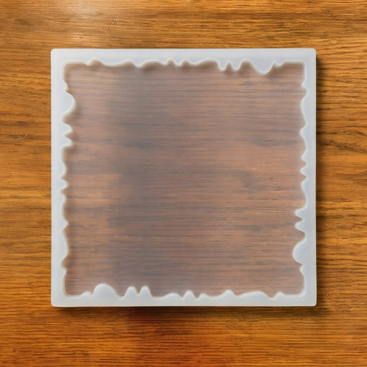 3.8X3.5X 5MM SQUARE AGATE  COASTER MOULD