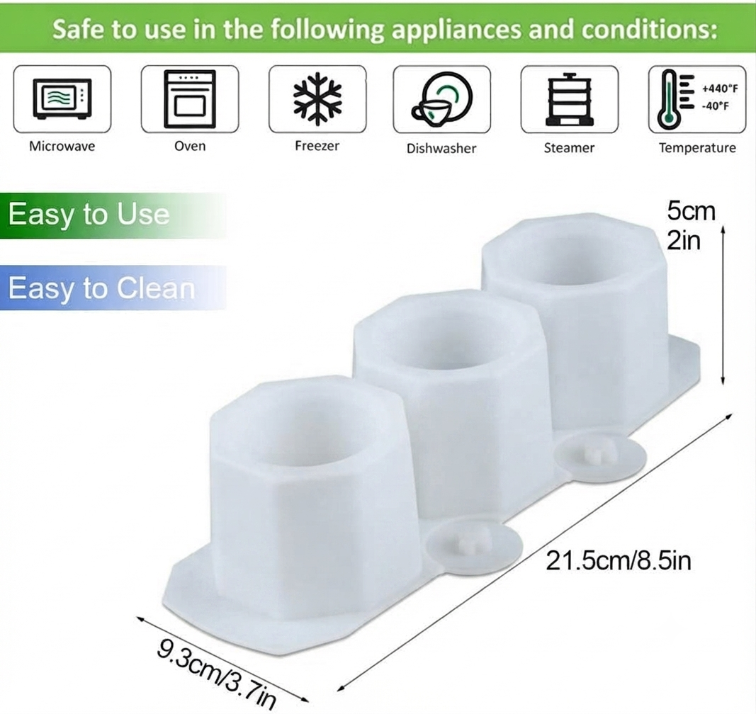 3 PCS ROUND PLANTER MOLD