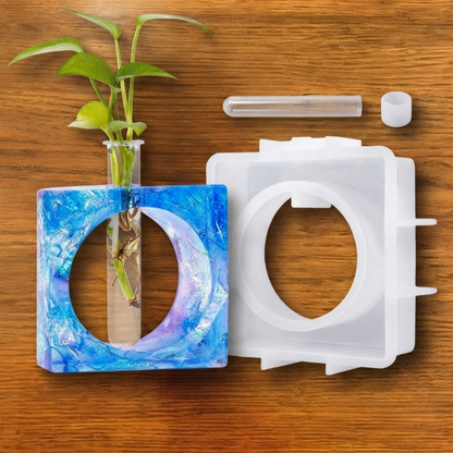 SQUARE SHAPE TUBE PLANTER  SILICON MOULD