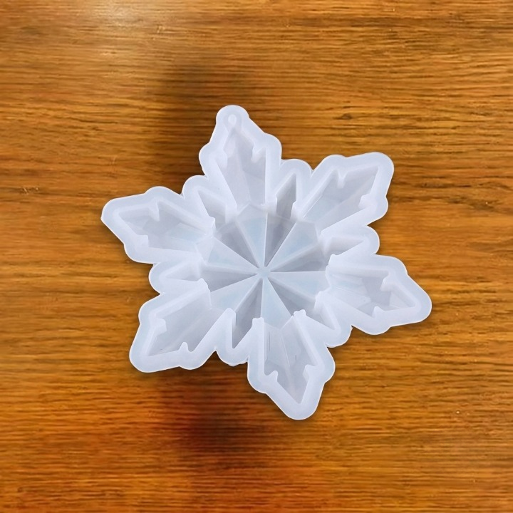 4.5" STAR SNOW FLAKES RESIN  MOLD