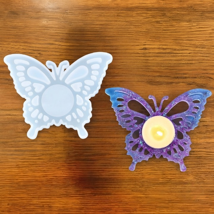 5"Butterfly Tealight Candle Holder Mould