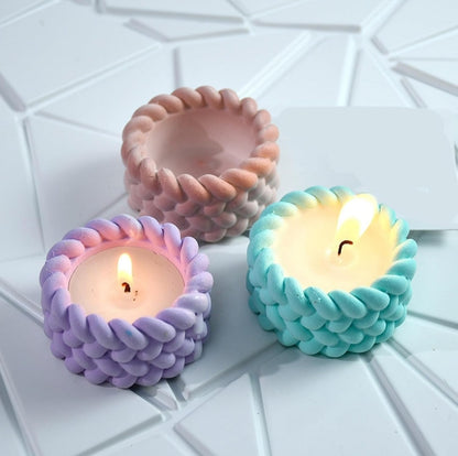 Woven Rope Thread candle mold