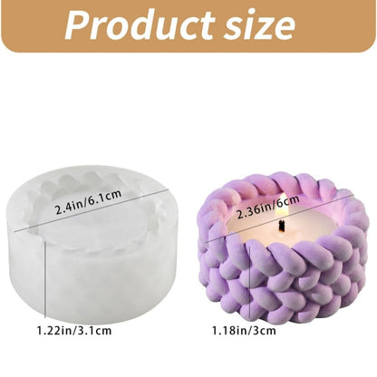 Woven Rope Thread candle mold