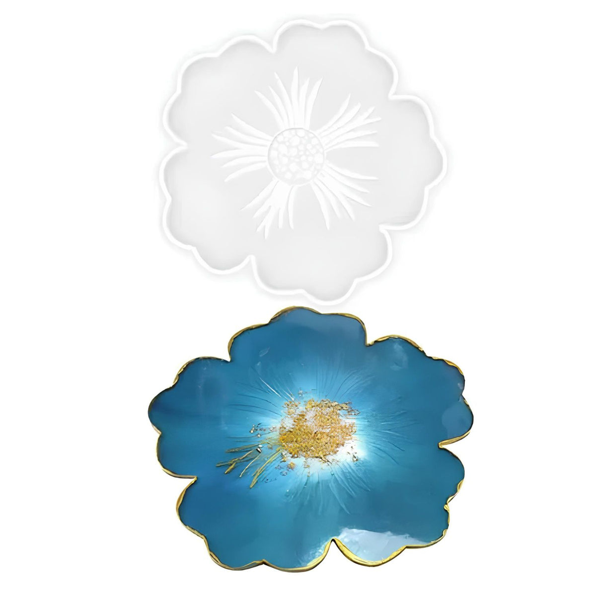5" Flower Coaster Mould
