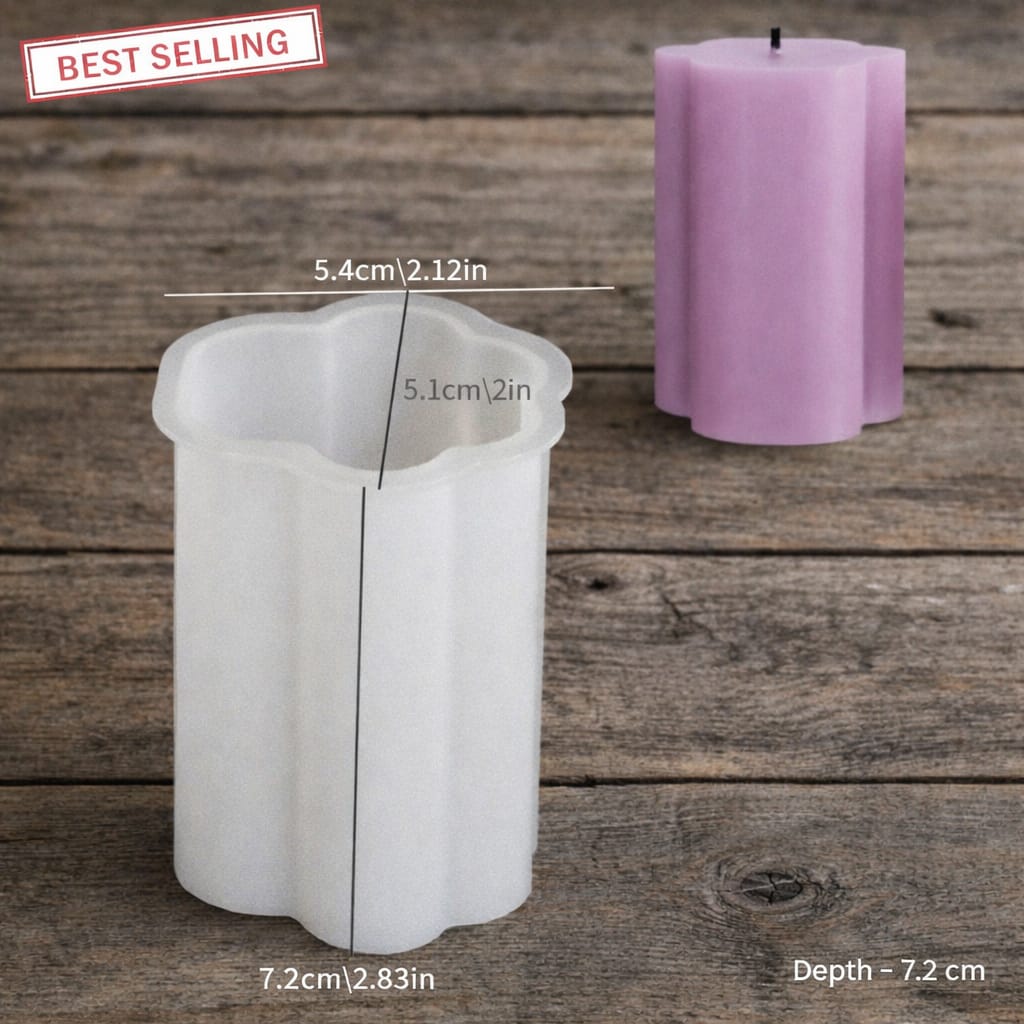 Lace Pillar Candle Mold