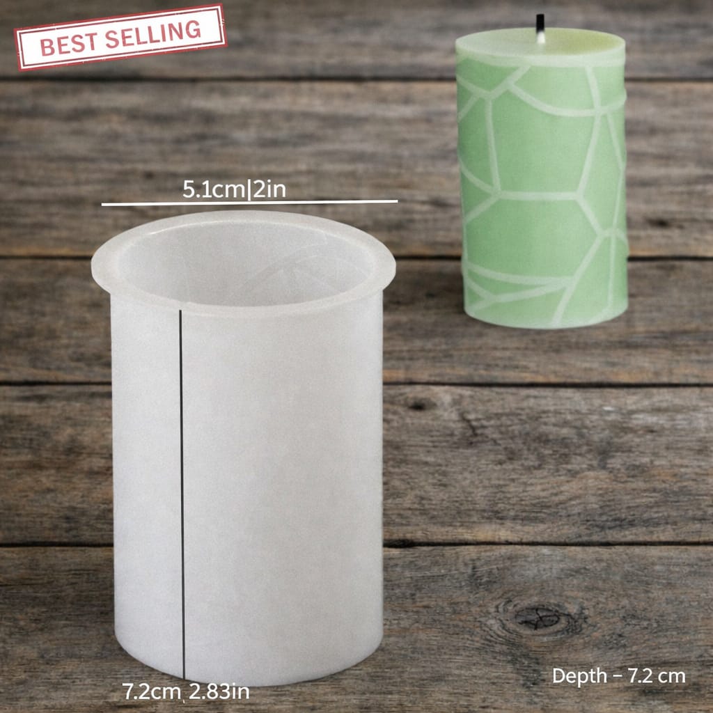 Pillar Candle Mould (A1) - Texture
