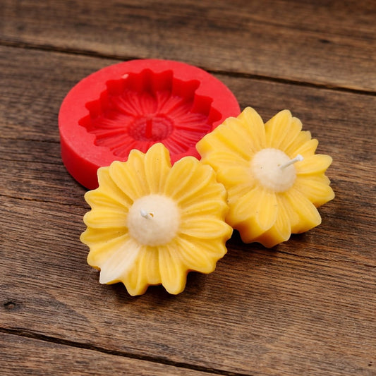 Daisy Flower Candle Mold