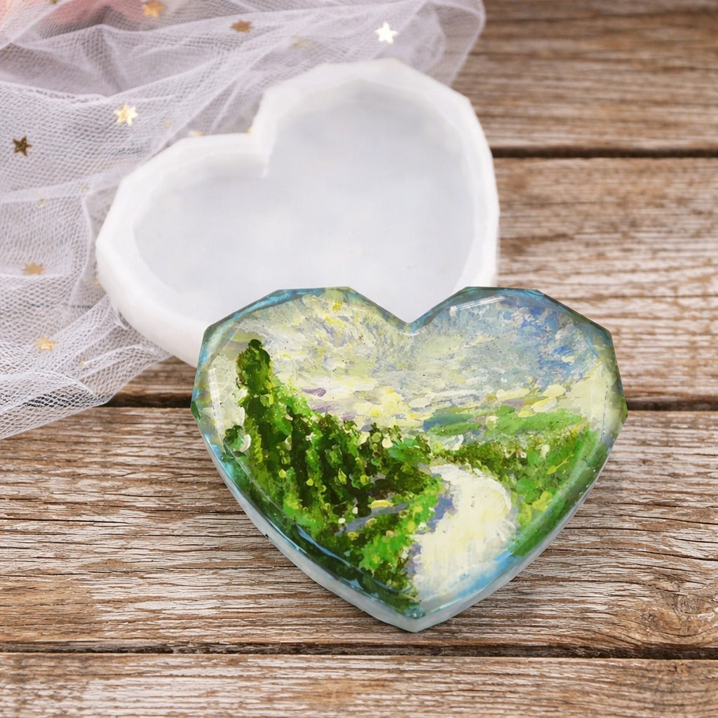 3"  Diamond Heart Mould