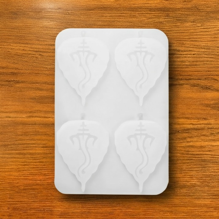 Ganesh leaf Keychain Molds 2'' x 3'