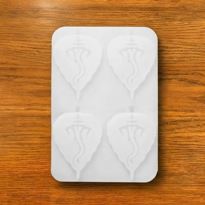 Ganesh leaf Keychain Molds 2'' x 3'