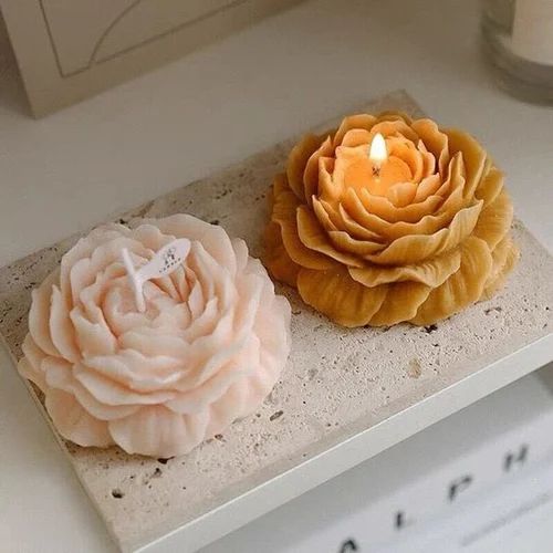 Peony Flower Candle Mould (B) - 6 Cm