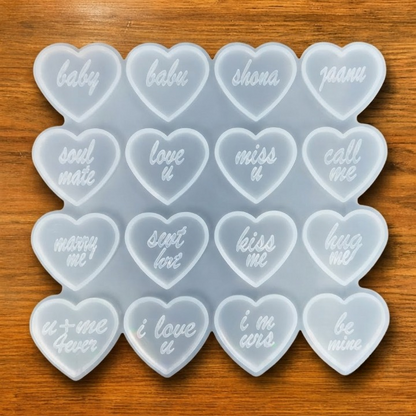 Valentine's Mould 16 cavity Heart