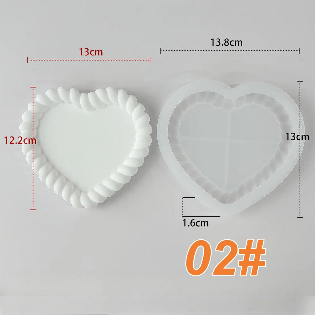 Rope Edges Heart Mould