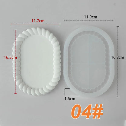 Rope Edges Oval Mould