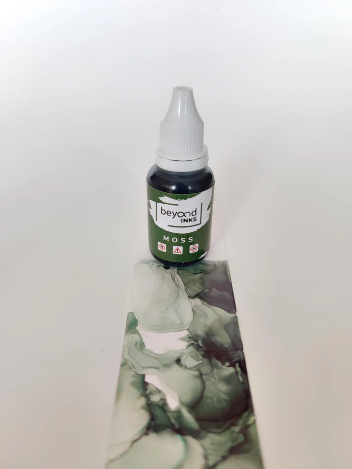Alcohol Ink Pack #8 (Keto Version) - Moss, Azure & Plum