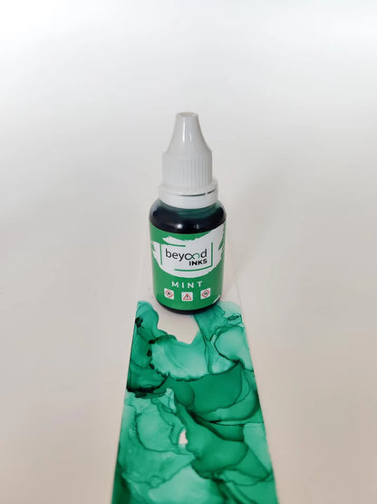 Alcohol Ink Pack #9 (Keto Version) - Mint, Wine & Grey